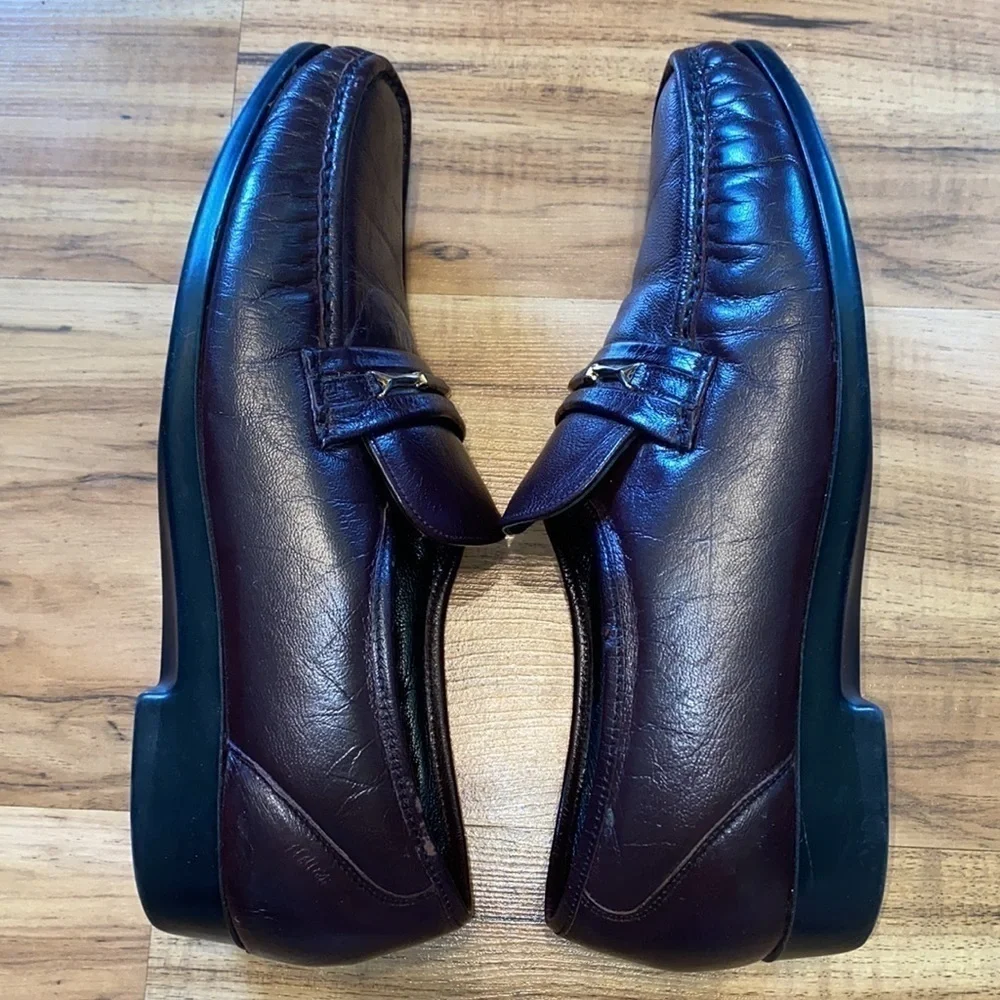 FLS Florsheim RIVA Moc Toe Bit Loafer, burgundy